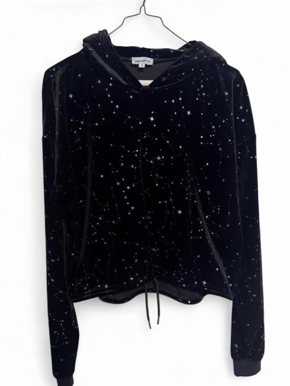 Superdown velvet hoodie